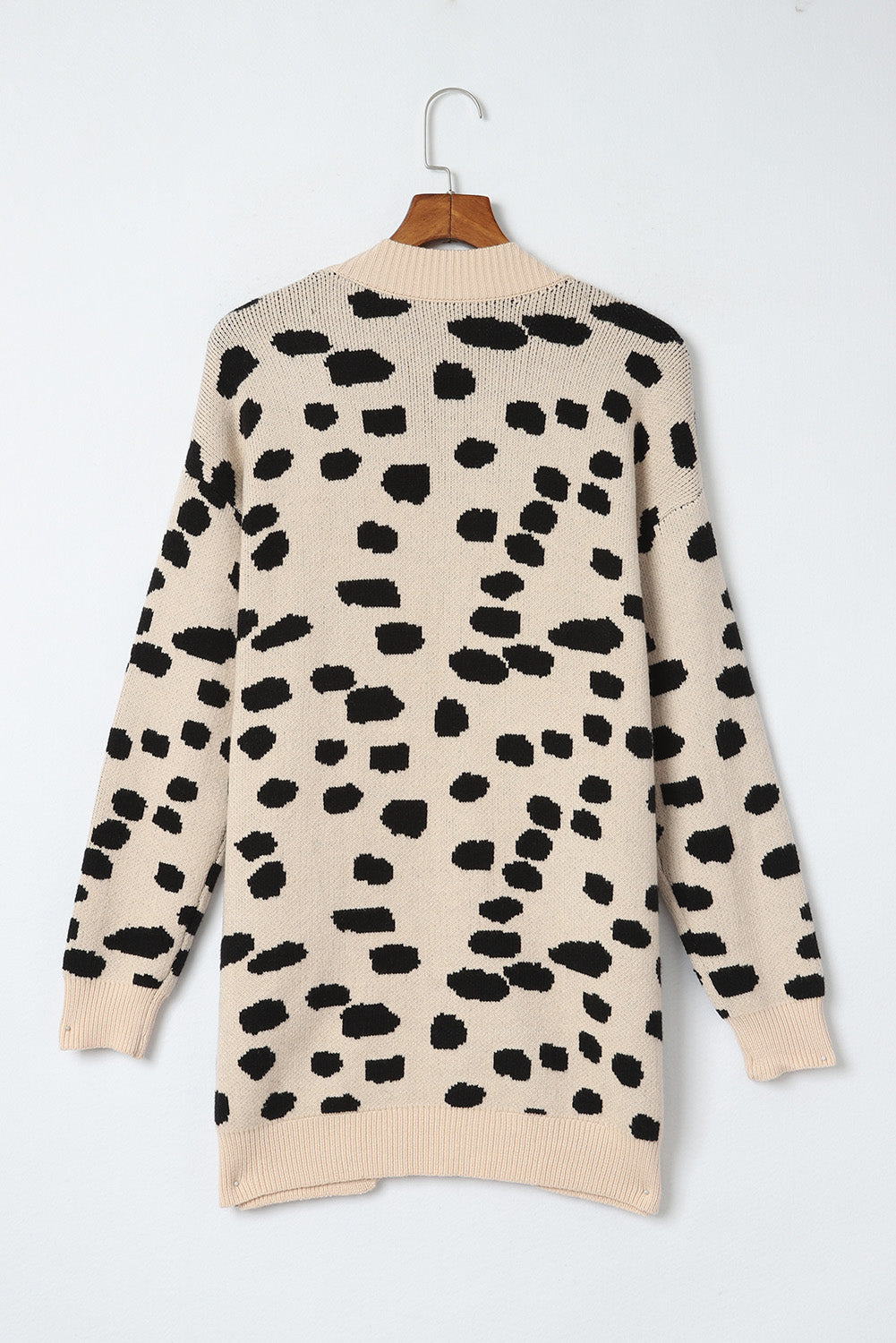 Cali Chic Leopard  Animal Spotted Pattern Open Front Cardigan